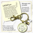 thumbnail image 2 of Memorial Gutsy Goodness Bronze Metal Keychain Sometimes Times I Look Up Miss You Adult Female Remembrance Gift, 2 of 8