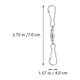 thumbnail image 4 of GOOHOCHY 20pcs SHIVEL DUAL CLIPS PRÁCTICAS PERSONAS PRÁCTICAS PERSONAS DURANTES Ganchos colgantes, 4 of 8