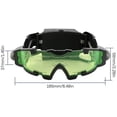 thumbnail image 4 of Gafas de visión nocturna para niños, gafas de noche LED ajustables con luces abatibles, lentes verdes, gafas de visión nocturna espía de juguete para patinar, carreras en bicicleta, 4 of 5