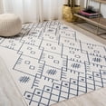 thumbnail image 3 of JONATHAN Y JONATHAN  Y Zolak Moroccan Indoor/Outdoor Area Rug 3 X 5 - Ivory/Navy, 3 of 5