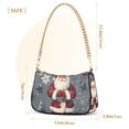 thumbnail image 3 of FORMRS Womens Shoulder Bag with Chain Strap Clutch Purse Cute Tote Handbag, Christmas Santa, 3 of 7