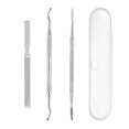 thumbnail image 1 of 3-piece nail digger set - Double-sided digger - Nail bed clearer, 1 of 5