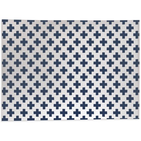 Plus Navy Office Mat by Kavka Designs