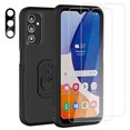 thumbnail image 1 of Aggxpf for Samsung Galaxy A54 5G Phone Case with Screen Protector & Camera Lens Protector, Rugged Rubber 3 in 1 Protective Phone Cover, Black, 1 of 6
