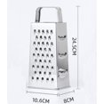 thumbnail image 4 of 1PC Stainless Steel Four-sided Grater Vegetable and Fruit Potato Cutter Multifunctional Cheese Shavings Grater Household Grater, 4 of 5