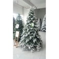 thumbnail image 2 of Northlight 6.5' Pre-Lit Full Frosted Butte Fir Artificial Christmas Tree - Clear Lights, 2 of 2