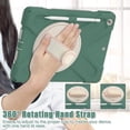 thumbnail image 3 of XYX Case for iPad 9th/8th/7th Gen 10.2 inch 2021/2020/2019 with 360 Degree Rotating, Hand Strap, Shoulder Strap, Emerald Green, 3 of 7
