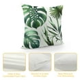 thumbnail image 4 of QZHH Green Tropical Leaf Pillow Covers Monstera Palm Leaves Couch Pillow Cases Botanical Plant Summer Throw Pillows Home Decor for Living Room Bedroom Bed Cushion Outdoor, 4 of 5