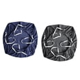 thumbnail image 5 of 2 fundas elásticas extraíbles para sillas de oficina, color liso, para el hogar y bodas. azul oscuro gris oscuro, 5 of 5
