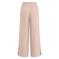 thumbnail image 3 of Kiijoy Toddler Girls Pants Lightweight High Rise Straight Leg Side Slit Pants, Sizes 4-5T, 3 of 6