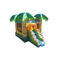 thumbnail image 4 of HeroKiddo Tropical Breeze Inflatable Bounce House with Slide, Wet & Dry Combo, Basketball Hoop, Indoor/Outdoor, 4 of 5