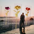 thumbnail image 4 of JilgTeok 1 Packs Colorful Rose Artificial Decorative Flower Luminaire Gift for Women Mom Wife Girlfriend Birthday Anniversary Mother's Day, 4 of 5