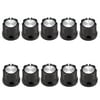 Pack Of 10 Aluminum Lamps Volume Control Knob Buttons For Electric Guitar / Bass Accessories