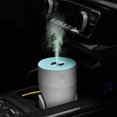 thumbnail image 2 of Humidificador de aire para sacudir la cabeza, luces nocturnas coloridas de doble uso para el hogar y el coche (blanco), 2 of 7