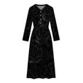 thumbnail image 4 of gbyLJF Summer for Women 2024 Dress Embroidery Dress Dress Summer for Women Women Floral Dress Black M, 4 of 5