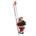 thumbnail image 6 of Santa Claus Climbing Ladder, Funny Electric Santa Claus Climbing Rope Ladder Decoration, Santa Doll Toy Christmas Tree Hanging Ornament for Party Home Door Wall Decor, 6 of 6
