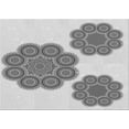 thumbnail image 1 of Ahgly Company Indoor Rectangle Patterned Platinum Gray Area Rugs, 5' x 8', 1 of 6