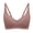 Brown, variant on Women's Solid Color Adjustable Shoulder Strap Push-Up Bra