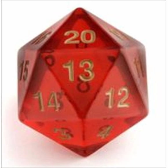 Ruby 55mm D20 Count Down Die