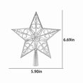 thumbnail image 5 of Star Christmas Tree Topper Hollow Plastic 6.7x5.9in Shatterproof & Elegant for Christmas Tree Decorations Party Home Decor by MPOISVA, 5 of 5