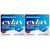 2 Pack Ex-Lax Sennosides Chocolated Stimulant Laxative Regular 24 Pieces Each