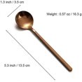thumbnail image 2 of 8 pcs coffee spoon teaspoon 5.3 inch stainless steel espresso spoon with frosted handle coffee ice cream sugar dessert cake soup rose gold, 2 of 5