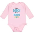 thumbnail image 3 of Inktastic My Daddy is a Nurse Boys or Girls Long Sleeve Baby Bodysuit, 3 of 5