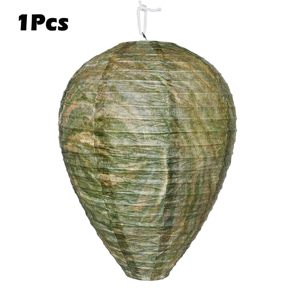 2x Wasp Deterrent Yellowjackets Bee Hornets Fake Wasp Nest Simulated Deterrent 