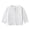 White, variant on WUSUOWEI Baby Boys Girls Half Button Shirt Long Sleeve Solid Color Cotton Casual Versatile T-Shirt With Pocket Loose Layering Spring Fall Base Top 1-2 Years