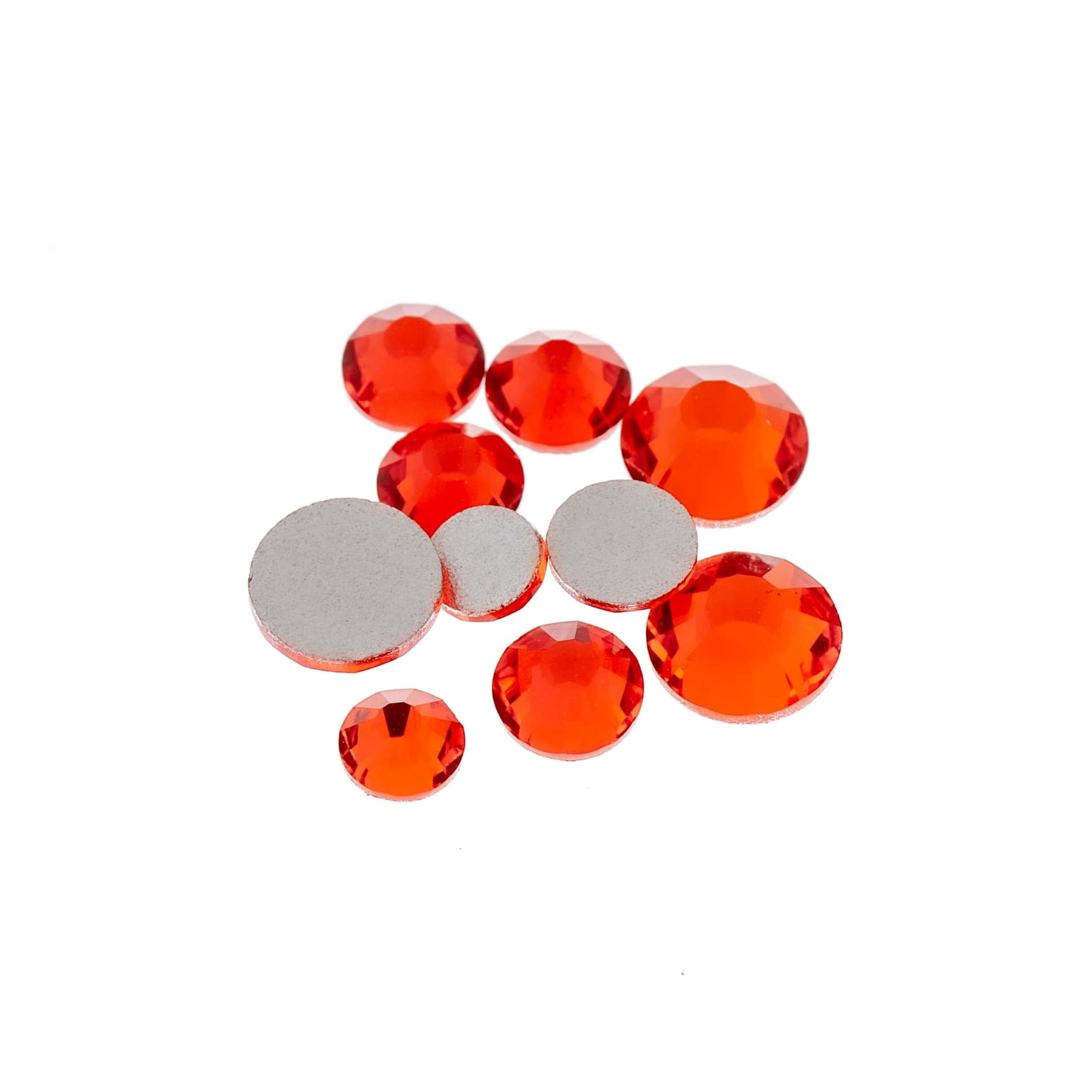 Bead Landing Combo Glass Flatback Rhinestones - SS12, SS16 & SS20 Multi-Size Faceted Gems for DIY Jewelry, Crafts & Nail Art, 12 Pack