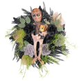 thumbnail image 1 of Adorno de corona de Halloween para colgar en la pared para puerta de entrada, decoración del hogar, regalo, corona de momia, corona artificial para, 1 of 9