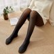 thumbnail image 5 of Medias térmicas de cintura alta opacas de invierno para mujer, parte superior de control con forro polar, pantimedias cálidas, 200 g, 5 of 5