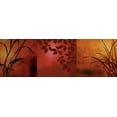 thumbnail image 2 of Aparicio, Edward 14x7 Black Ornate Wood Framed with Double Matting Museum Art Print Titled - Views of Nature I, 2 of 4