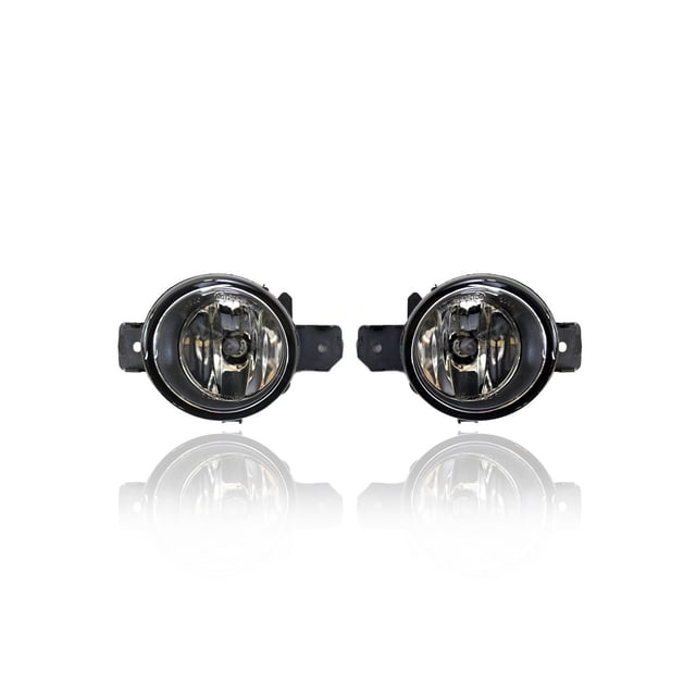 Fog Light Assembly - Eagle Eye Compatible/Replacement for '13-18 Nissan Altima Sedan, 13-16 Pathfinder - With Halogen Daytime Running Light - Left Driver + Right Passenger Set - 261501HA0B, 261551HA0B