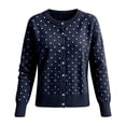thumbnail image 6 of COMVALUE 2026 Leopard Cardigan Womens Button Up Sweaters Long Sleeve Cheetah Print Cropped Cardigan Jackets (Navy, XL), 6 of 6