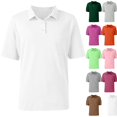 thumbnail image 3 of Polo Shirts for Women Button Collared Summer Short Sleeve Tops Lightweight Work Golf Shirt Womens Blouses White M, 3 of 9