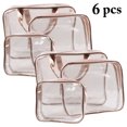 thumbnail image 2 of 6PCS Makeup Bag Set Multi-purpose Portable Cosmetic Bag Travel Toiletry Bag, 2 of 9