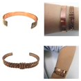 thumbnail image 5 of 3 Indian Handcrafted Copper Keystone Bracelet Meditation Mantra Jewelry Bangles, 5 of 6