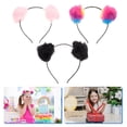 thumbnail image 4 of MasteelfCA 3 Pcs Bandeau Oreilles de Chat Boule Duveteuse Accessoire pour Enfants, 4 of 8