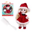 thumbnail image 1 of Muñecas De Vestir De Navidad De 6,3 Pulgadas Para Niñas, Simulación De Muñeca De Princesa, Juguete Para Jugar A Las Casitas, Juego De Juguetes De Simulación Eigraketly HA044884-03, 1 of 5