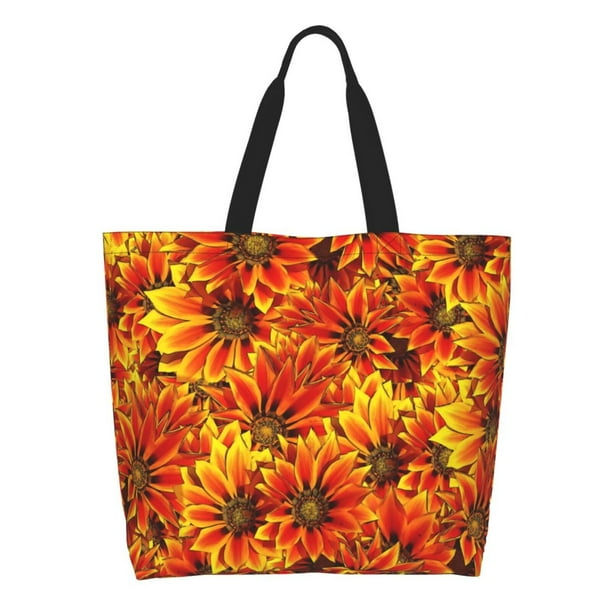 Balery Sunflower4 Bolsa Tote Estilo Estético con Cremalleras, Bolsa de Hombro, Bolsa de Compras Grande y Plegable