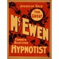 thumbnail image 3 of Winterburn Show Printing Co. 19x24 Black Modern Framed Museum Art Print Titled - The Great Mcewen, Famous Scottish Hypnotist (1908), 3 of 5