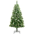 thumbnail image 4 of vidaXL Artificial Hinged Christmas Tree 300 LEDs & Ball Set 70.9", 4 of 7