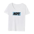 thumbnail image 3 of Camiseta para mujer con cuello redondo, ropa de verano, camisetas para ir de compras, trabajo, vacaciones SG, 3 of 7