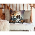 thumbnail image 3 of Cavalier Spaniel Spooky Halloween Fabric Decorative Pillow 14 in x 14 in, 3 of 4