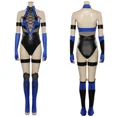thumbnail image 5 of Disfraz de cosplay de Mileena Katana Kitana de Mortal Combat, mono sexy con máscara para mujeres adultas y niñas, ropa de fiesta de Halloween, juego de rol, 5 of 5