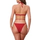 thumbnail image 3 of INSPIRAR CHIC Conjuntos de Bikini de Cadena de Corazón con Rhinestones para Mujeres de 2 Piezas, Top Halter y Parte Inferior Triangular, Trajes de Baño Talla X-Small Rojo, 3 of 5