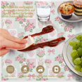thumbnail image 6 of Pioneer Flower Floral Print Pattern Round Tablecloth 60 X 60 Inch, Wrinkle Resistant Wipeable Table Cloth for Kitchen Dining Picnic Patio Party, 6 of 6