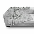 thumbnail image 3 of Anchor Soft Flannel Fleece Throw Blanket, Zentangle Style Ocean and Clouds Hand Drawn Arrangement Marine Theme, Cozy Plush for Indoor and Outdoor Use, 50" x 70", Black and White, by Ambesonne, 3 of 6