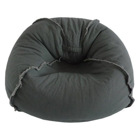 Canvas Large Boston Bag - Large Canvas Bean Bag Chair with Exposed Seams, Multiple Colors